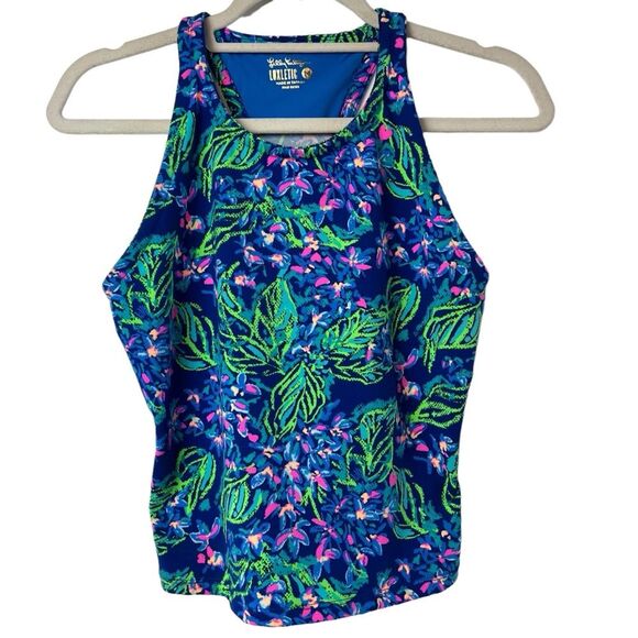 Lilly Pulitzer Vanti Bra Tank in Eclipse Blue Serenade In The Shade Size M - Picture 3 of 5